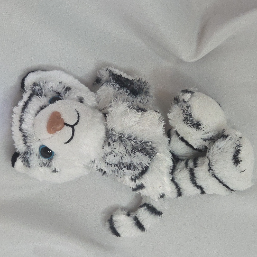 WILD REPUBLIC WHITE TIGER HUGGERS SLAP BRACELET STUFFED ANIMAL PLUSH